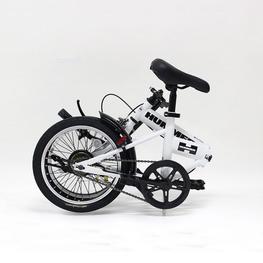 HUMMER ノーパンク折畳自転車WH