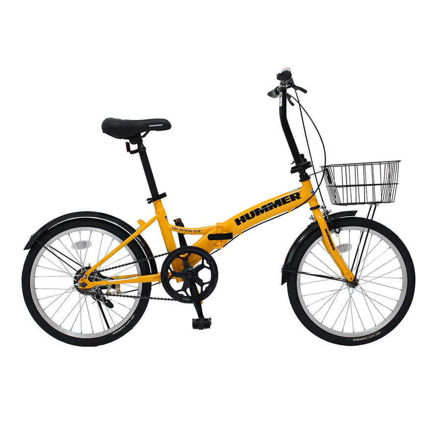 HUMMER ノーパンク折畳自転車WH