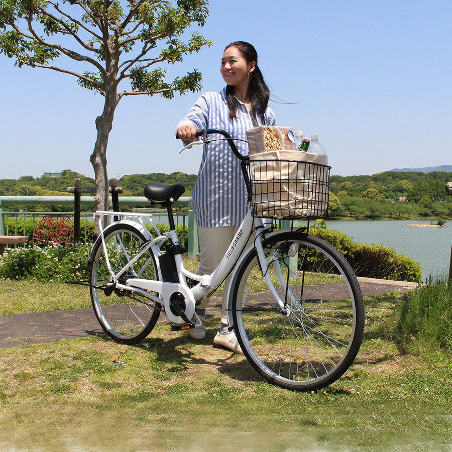 26型折り畳み自転車  電動アシスト軽快車 MG-FCP100EB