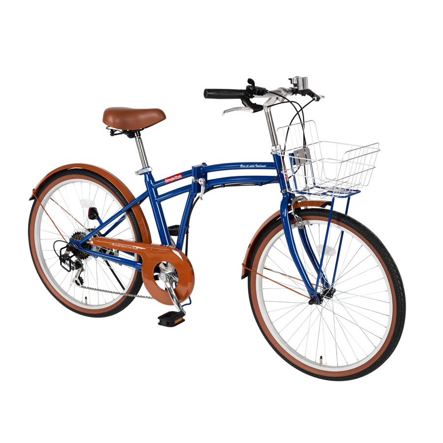 24型折畳自転車 シンプルスタイル PL246BS
